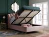Land Of Beds Nerissa Pink Fabric Ottoman Bed2
