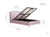 Land Of Beds Nerissa Pink Fabric Ottoman Bed8