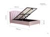 Land Of Beds Nerissa Pink Fabric Ottoman Bed9