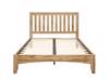 Land Of Beds Highbury Oak Finish Wooden Small Double Bed Frame5