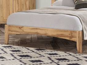 Land Of Beds Highbury Oak Finish Wooden Bed Frame2
