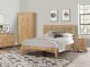 Land Of Beds Highbury Oak Finish Wooden Bed Frame1