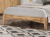 Land Of Beds Highbury Oak Finish Wooden Bed Frame2