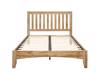 Land Of Beds Highbury Oak Finish Wooden Double Bed Frame7