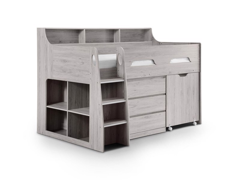 Land Of Beds Gaston Grey Oak Wooden Childrens Bed4