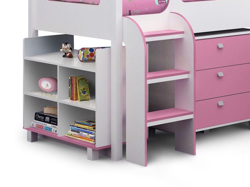 Land Of Beds Coco Pink Wooden Single Childrens Bed2
