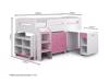 Land Of Beds Coco Pink Wooden Single Childrens Bed3