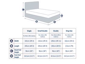 Land Of Beds Lola Black Fabric Double Ottoman Bed10