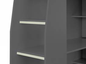 Land Of Beds Flynn Dark Grey Wooden Kids Bed6