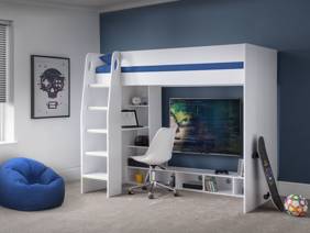 Land Of Beds Flynn White Wooden Kids Bed1