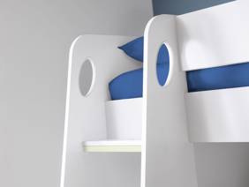 Land Of Beds Flynn White Wooden Kids Bed2