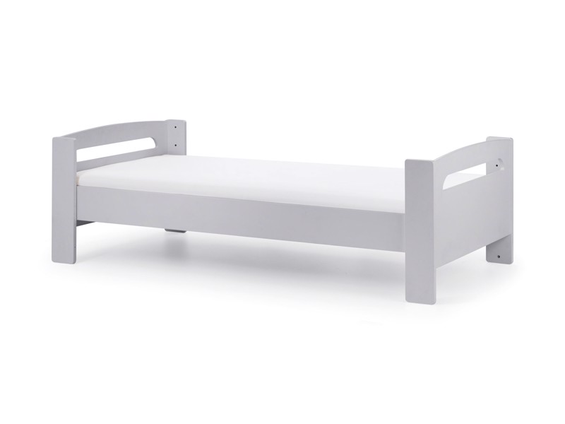 Land Of Beds Bruno Dove Grey Wooden Mid Sleeper Kids Bed4