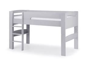 Land Of Beds Bruno Dove Grey Wooden Mid Sleeper Kids Bed1