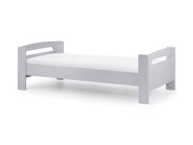 Land Of Beds Bruno Dove Grey Wooden Mid Sleeper Kids Bed3