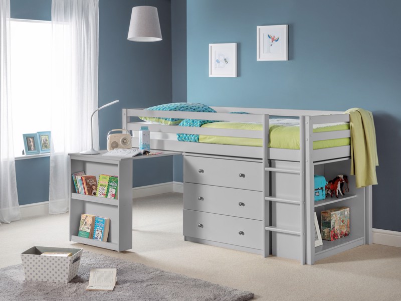 Land Of Beds Sully Dove Grey Wooden Childrens Bed1