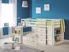 Land Of Beds Sully Stone White Wooden Single Childrens Bed1