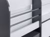 Land Of Beds Duke Charcoal & White Wooden Mid Sleeper Childrens Bed3