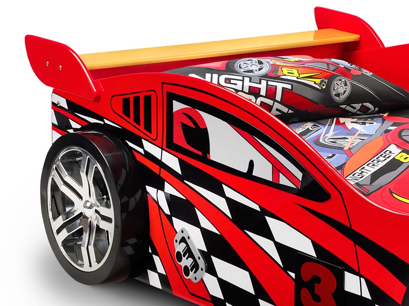 Land Of Beds Lightening Racer Red Wooden Kids Bed4