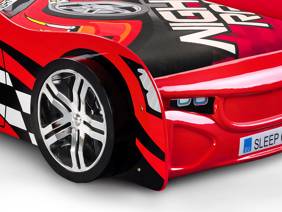 Land Of Beds Lightening Racer Red Wooden Kids Bed2