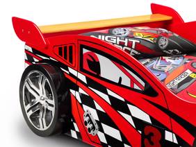 Land Of Beds Lightening Racer Red Wooden Kids Bed3