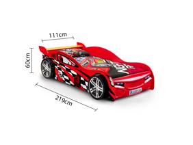Land Of Beds Lightening Racer Red Wooden Kids Bed4