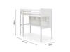 Land Of Beds Mulan White Wooden High Sleeper Childrens Bed4