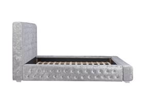 Land Of Beds Majesty Silver Grey Fabric Bed Frame8