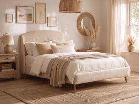 Silentnight Evana Fabric Bed Frame1