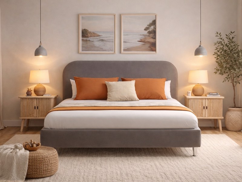 Silentnight Fara Fabric Bed Frame2