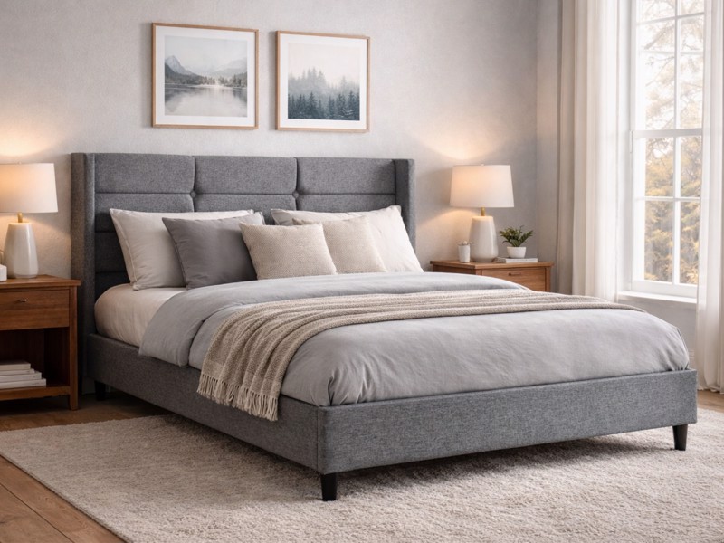 Silentnight Lilith Fabric Bed Frame1