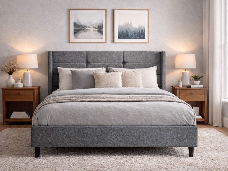 Silentnight Lilith Fabric Bed Frame2