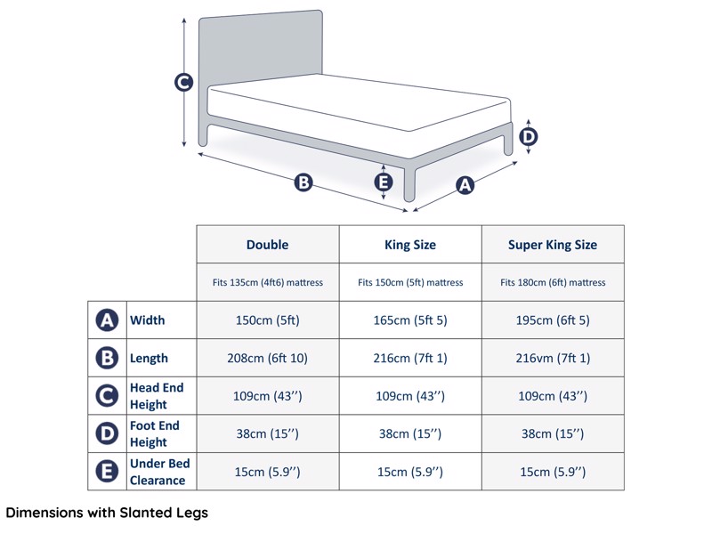 Silentnight Octavia Fabric Double Bed Frame8