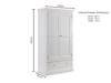 Land Of Beds Sefton 2 Door 1 Drawer Wardrobe4