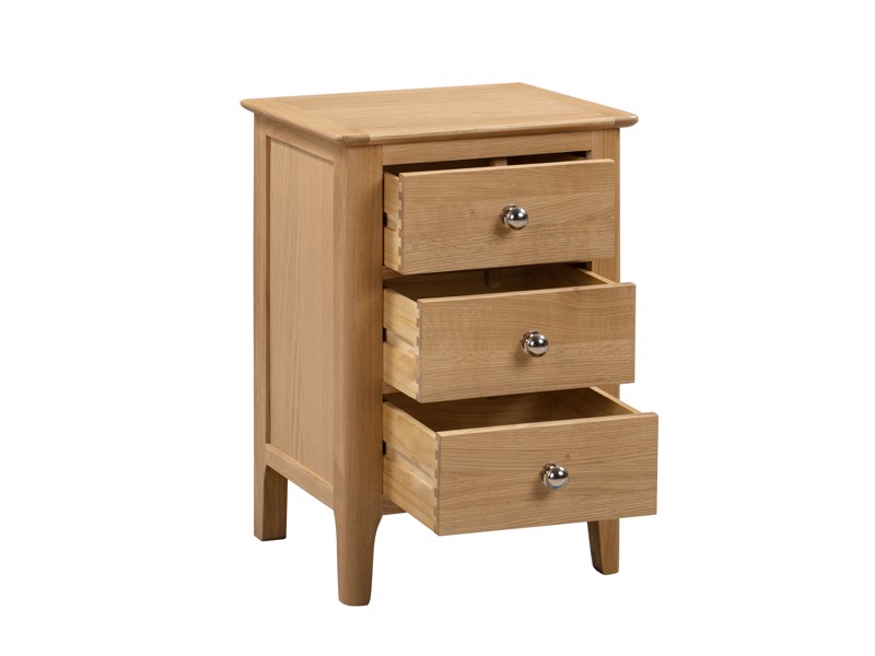Land Of Beds Crosby 3 Drawer Bedside Table3