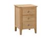 Land Of Beds Crosby 3 Drawer Bedside Table2