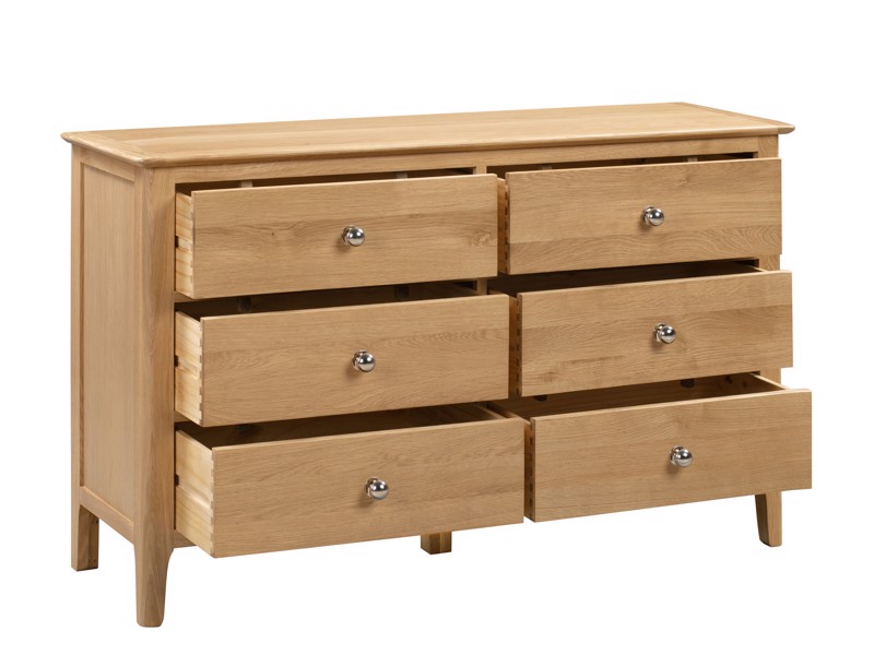 Land Of Beds Crosby 6 Drawer Wide Chest of Drawers3