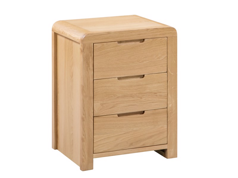Land Of Beds Finsbury 3 Drawer Bedside Table2