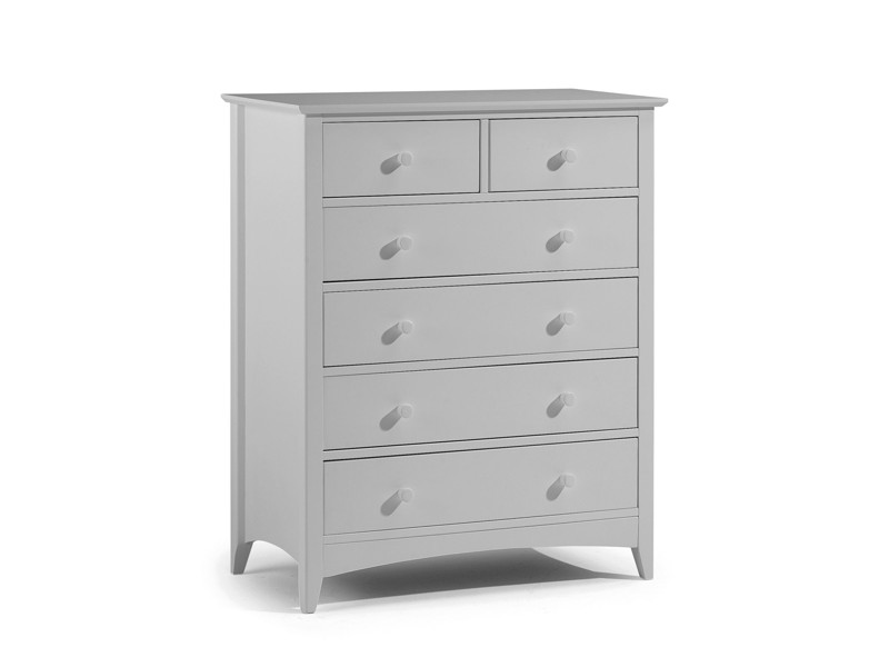 Land Of Beds Leyton Grey 4 and 2 Standard Chest of Drawers1