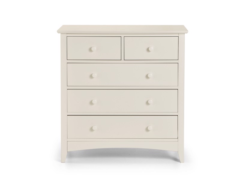 Land Of Beds Leyton White 3 and 2 Standard Chest of Drawers1