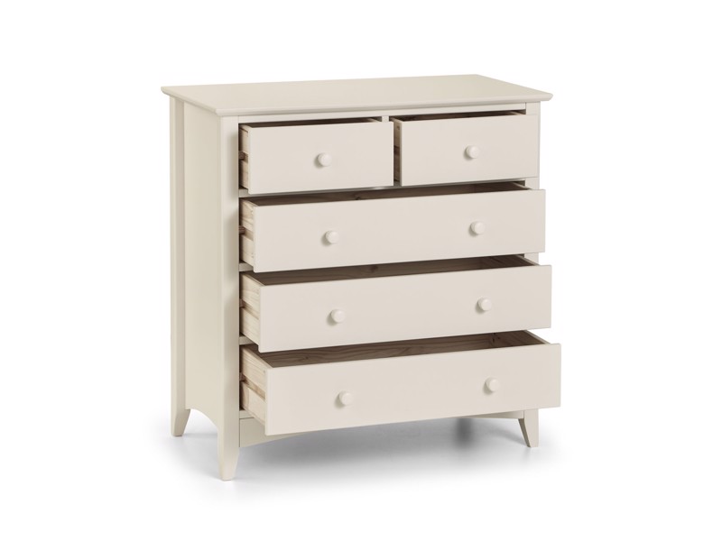 Land Of Beds Leyton White 3 and 2 Standard Chest of Drawers3