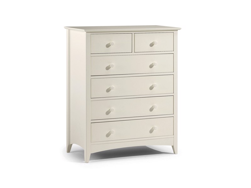 Land Of Beds Leyton White 4 and 2 Chest of Drawers3