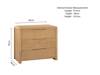 Land Of Beds Finsbury 3 Drawer Standard Chest of Drawers3