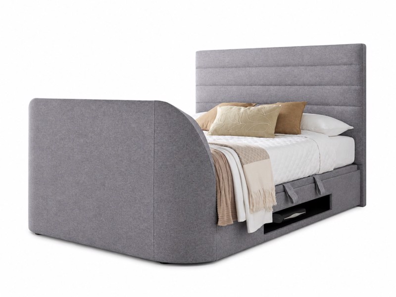 Land Of Beds Harding Marbella Grey Fabric TV Bed4
