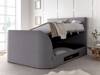 Land Of Beds Harding Marbella Grey Fabric Super King Size TV Bed2