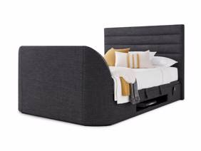 Land Of Beds Harding Slate Fabric TV Bed4