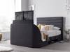 Land Of Beds Harding Slate Fabric Super King Size TV Bed1