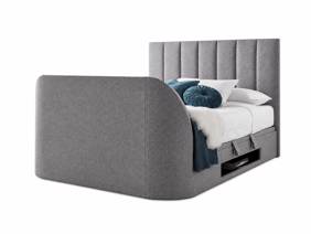 Land Of Beds Carter Marbella Grey Fabric TV Bed4