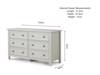 Land Of Beds Bellatrix Dove Grey 6 Drawer Wide Chest of Drawers3