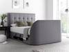Land Of Beds Cleveland Marbella Grey Fabric TV King Size Ottoman Bed2