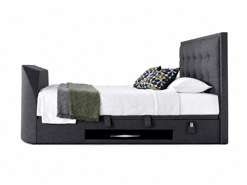 Land Of Beds Cleveland Slate Fabric TV Bed4